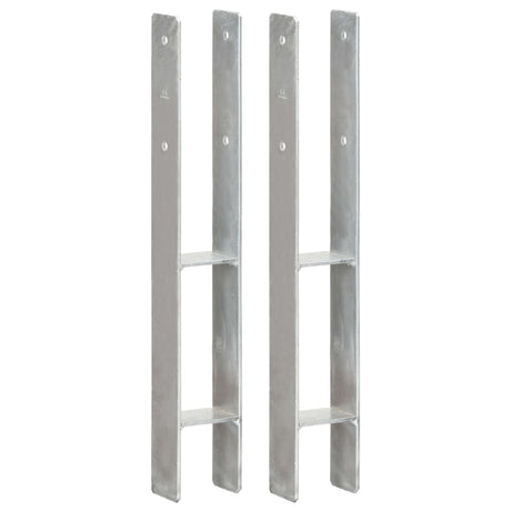 Vidaxl gemahlene Anker 2 PCs 8x6x60 cm verzinkter Stahl Silber gefärbt