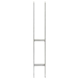 Vidaxl gemahlene Anker 2 PCs 8x6x60 cm verzinkter Stahl Silber gefärbt