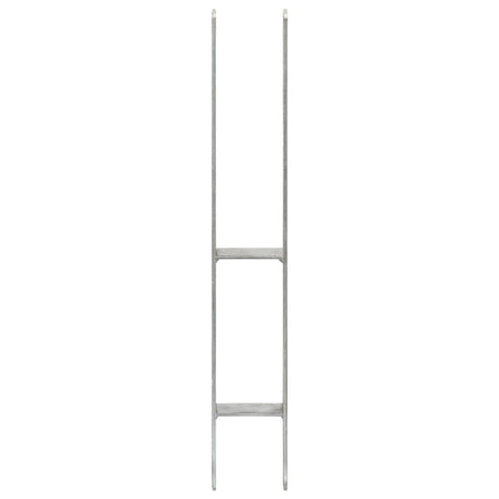 Vidaxl gemahlene Anker 6 Stcs 8x6x60 cm verzinkter Stahl Silberfarben