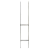 Vidaxl gemahlene Anker 6 PCs 10x6x60 cm verzinkter Stahl Silberfarben