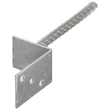 Vidaxl hekankers 12 stuks zilver 8x6x30 cm gegalvaniseerd staal