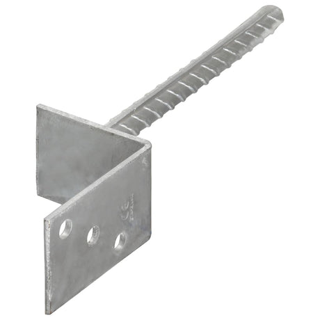 Vidaxl hekankers 12 stuks zilver 8x6x30 cm gegalvaniseerd staal