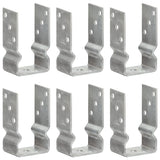 Vidaxl gemahlene Anker 6 PCs 8x6x15 cm verzinkter Stahl Silber gefärbt