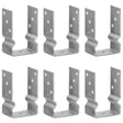 Vidaxl gemahlene Anker 6 Stcs 9x6x15 cm verzinkter Stahl Silber gefärbt