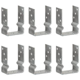 Vidaxl gemahlene Anker 6 PCs 10x6x15 cm verzinkter Stahl Silber gefärbt