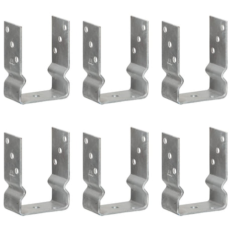 Vidaxl gemahlene Anker 6 PCs 10x6x15 cm verzinkter Stahl Silber gefärbt