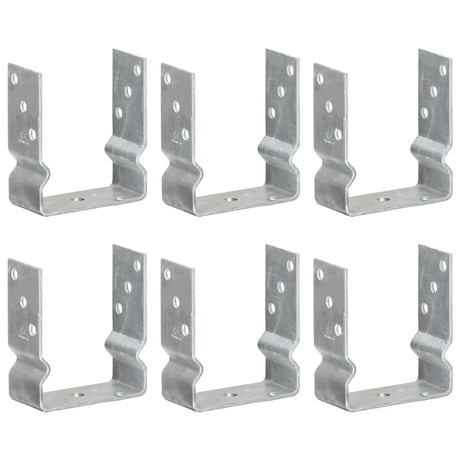 Vidaxl gemahlene Anker 6 PCs 12x6x15 cm verzinkter Stahl Silber gefärbt