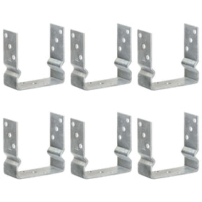 Vidaxl gemahlene Anker 6 ST 14x6x15 cm verzinkter Stahl Silberfarben