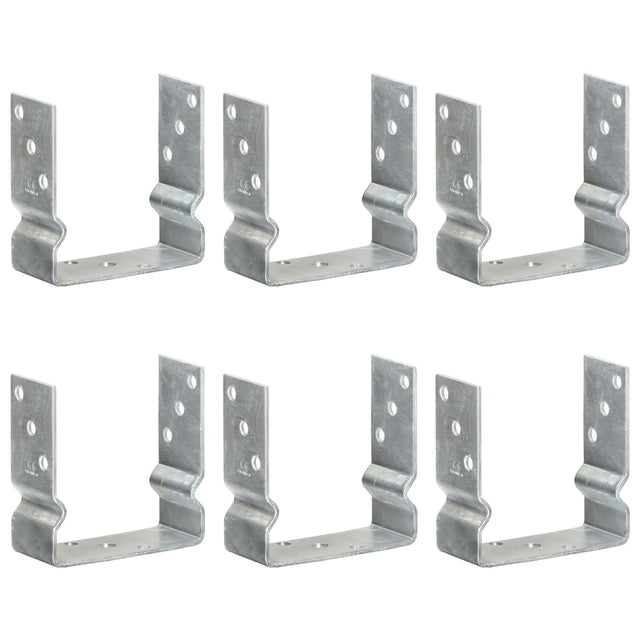 Vidaxl gemahlene Anker 6 ST 14x6x15 cm verzinkter Stahl Silberfarben
