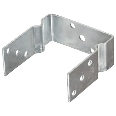 Vidaxl grondankers 12 st 14x6x15 cm gegalvaniseerd staal zilverkleurig