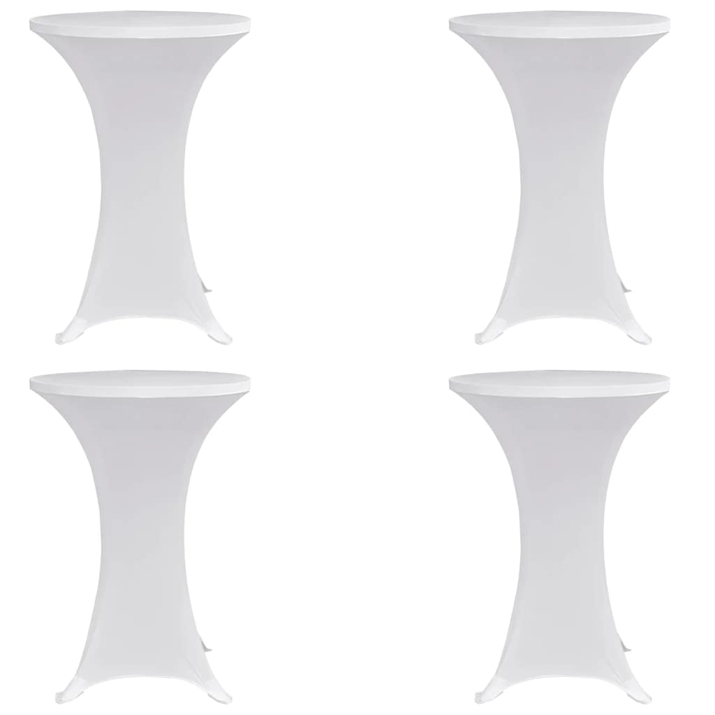 Vidaxx Stehtischhusse 4 Stk. Stretch ø60 cm weiß