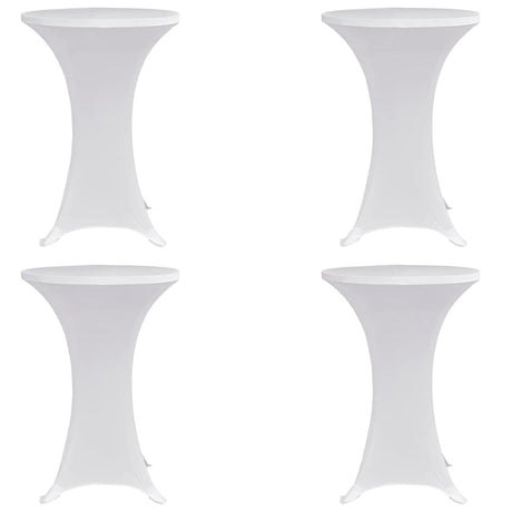 Vidaxx Stehtischhusse 4 Stk. Stretch ø60 cm weiß
