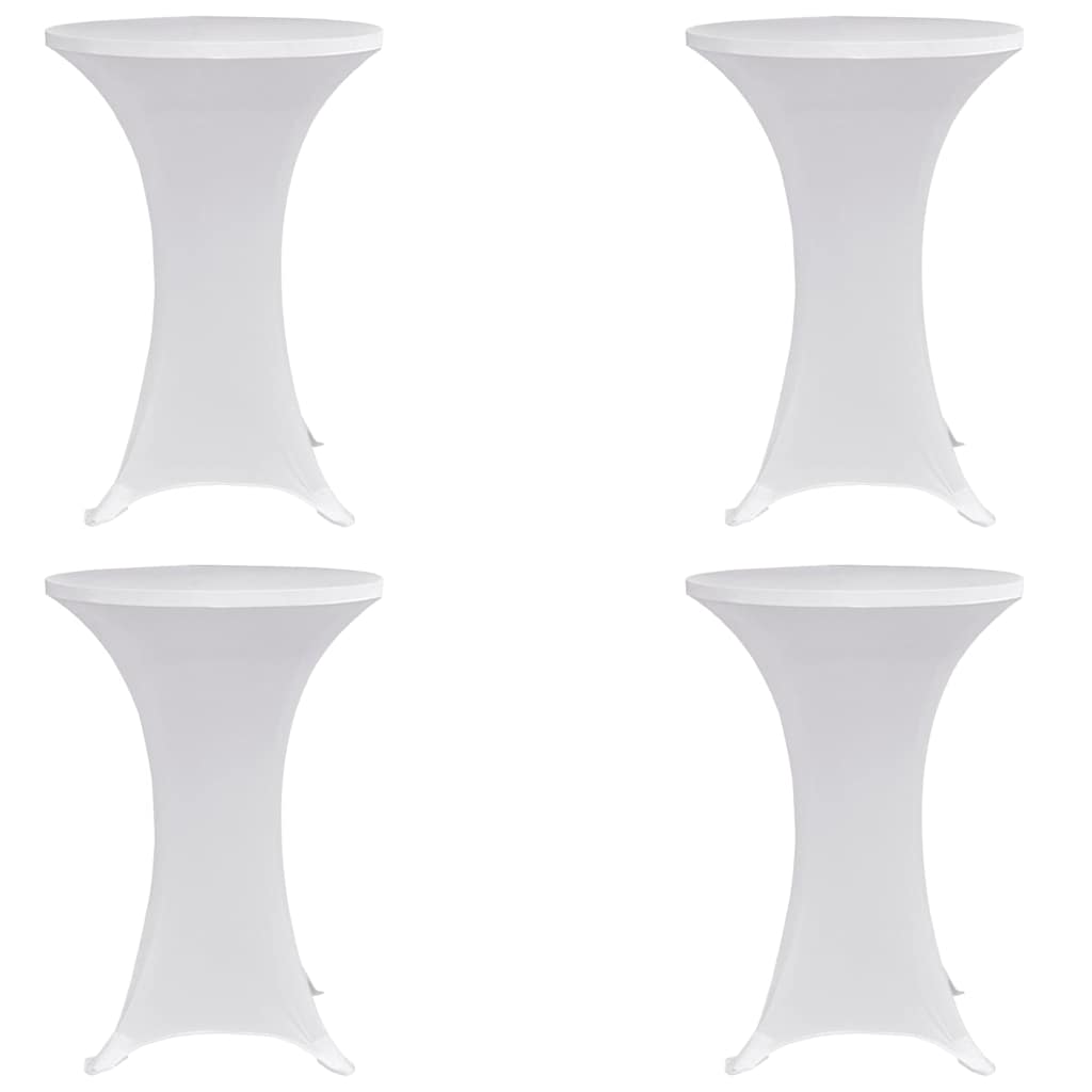 Vidaxx Stehtischhusse 4 Stk. Stretch ø80 cm weiß