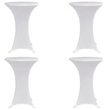 Vidaxx Stehtischhusse 4 Stk. Stretch ø80 cm weiß