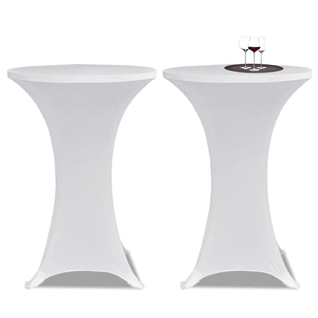 Vidaxx Stehtischhusse 4 Stk. Stretch ø80 cm weiß