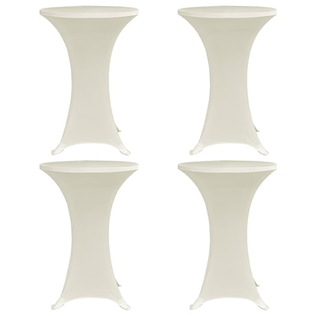 Vidaxx Stehtischhusse 4 Stk. Stretch ø70 cm creme