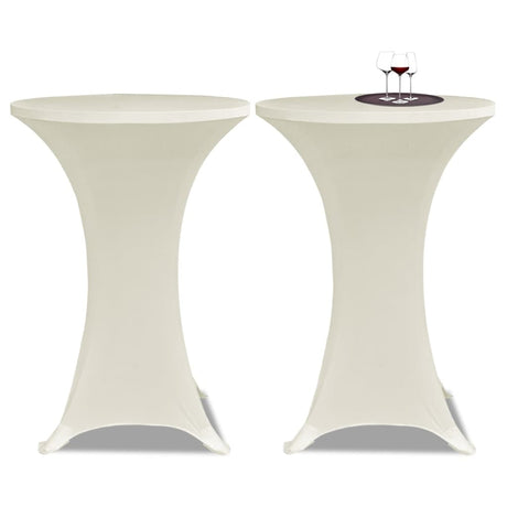 Vidaxx Stehtischhusse 4 Stk. Stretch ø70 cm creme