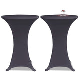 VIDAXL -Tischabdeckung Stretch 4 ST 60 cm Anthrazit