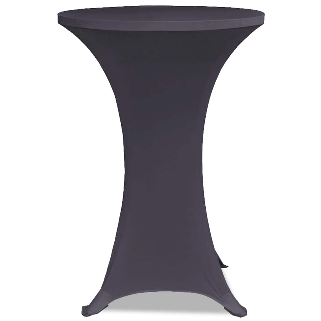 Vidaxx Tischdecke Stretch 4 Stk. 80 cm Anthrazit