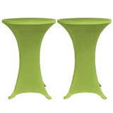 VIDAXL -Tischabdeckung Stretch 4 St 80 cm Grün