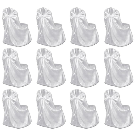 Vidaxl Stuhl Cover für Hochzeit 12 St. Weiß