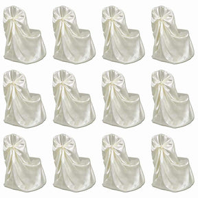 VidaXL Stuhlhusse für Hochzeit, 12 Stück, Creme