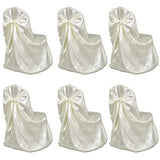 VidaXL Stuhlhusse für Hochzeit, 12 Stück, Creme