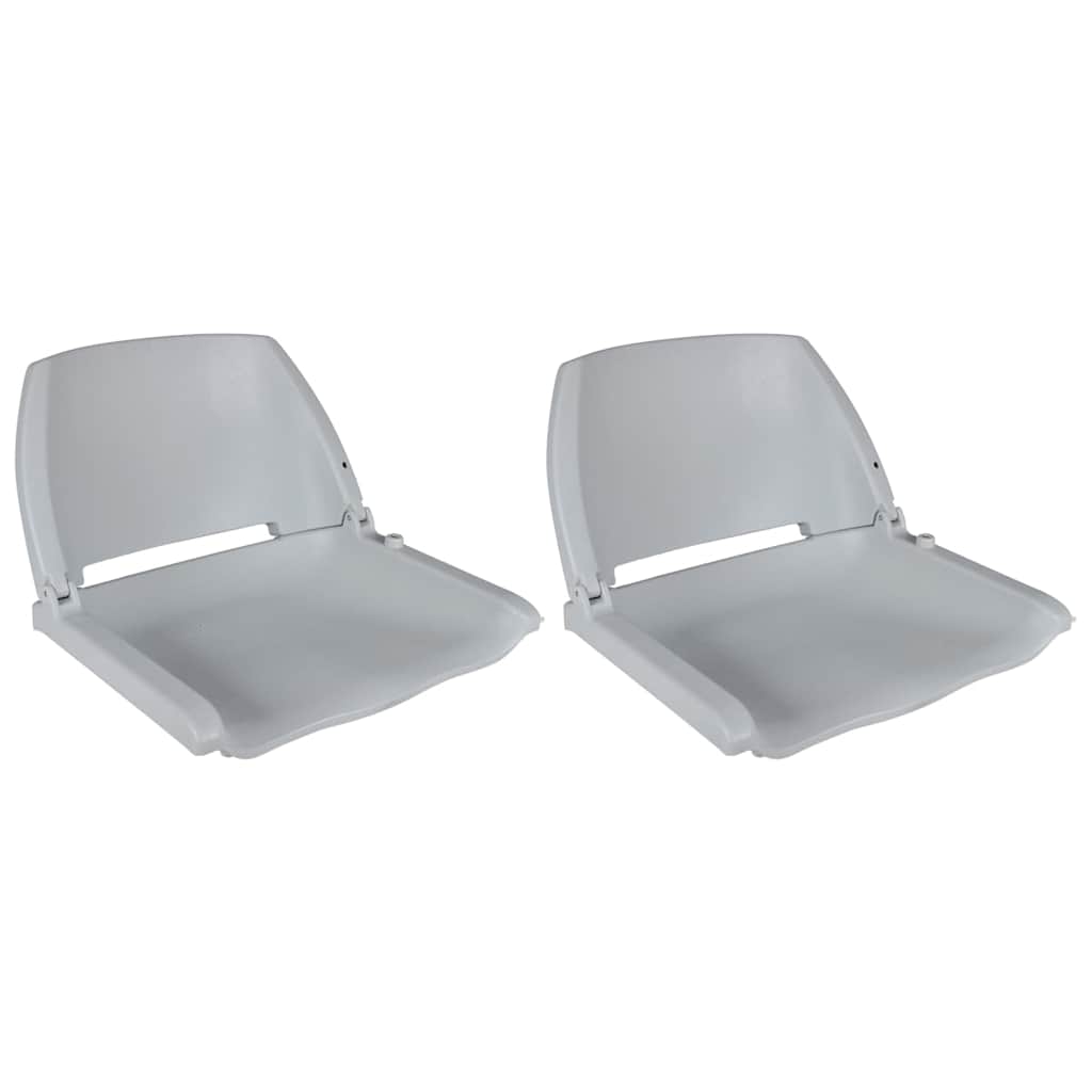 Vidaxx Bootsstühle 2 Stück klappbare Rückenlehne 41x51x48 cm grau