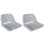 Vidaxx Bootsstühle 2 Stück klappbare Rückenlehne 41x51x48 cm grau