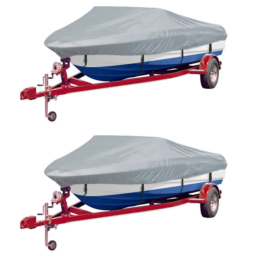 Vidaxxl Bootsabdeckungen 2 Stück 427-488x229 cm grau