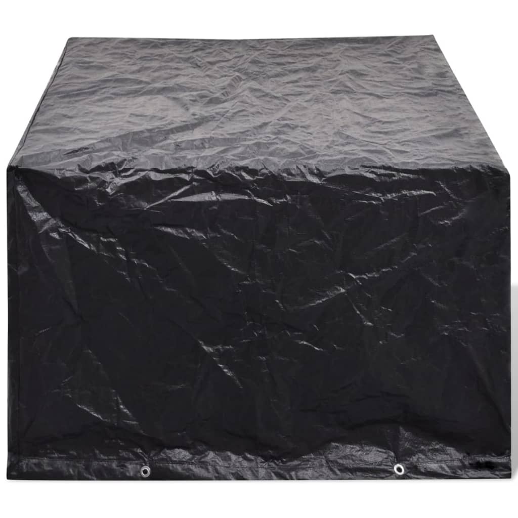 Vidaxl tuinmeubelhoezen poly rattan 2 st 4-persoons 180x140 cm