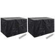 Vidaxl tuinmeubelhoezen 2 st 8 ogen 140x70x90 cm