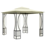 Vidaxl -Laube mit NETs 300x300x265 cm cremefarben