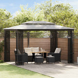 Vidaxl -Arbor mit NETs 300x400x265 cm Anthrazit -ausgelöst