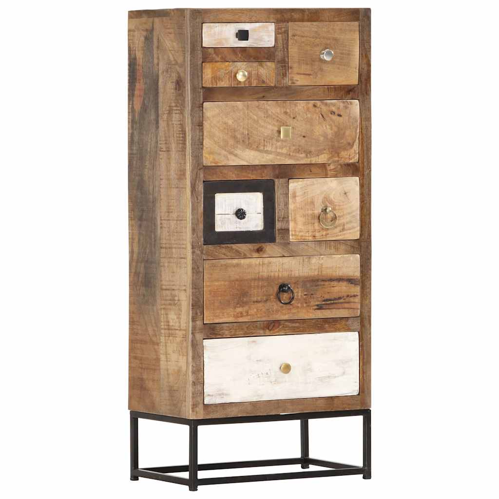 Vidaxl ladekast 45x30x105 cm massief gerecycled hout
