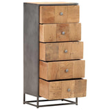 Vidaxl ladekast 45x30x100 cm massief gerecycled hout