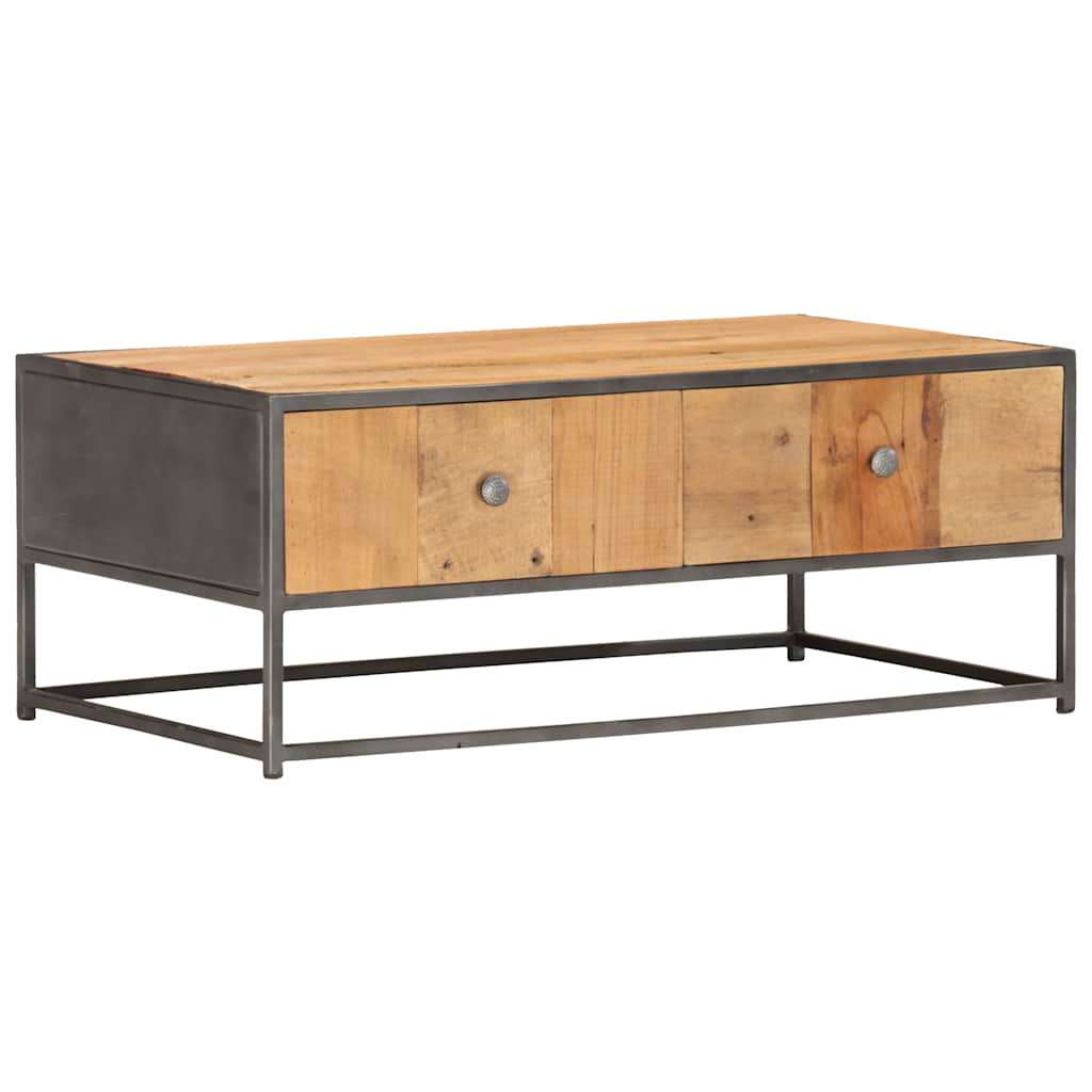 Vidaxl salontafel 90x50x35 cm massief gerecycled hout