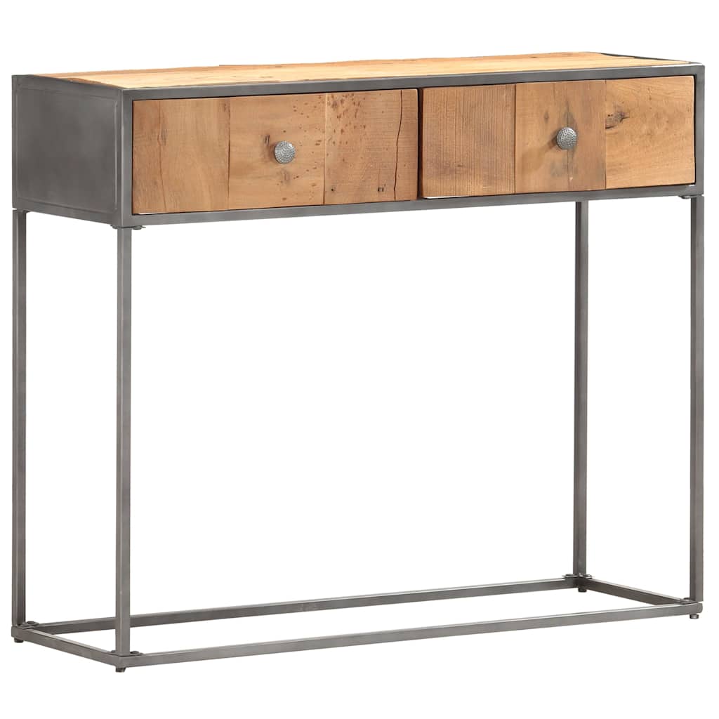 Vidaxl wandtafel 90x30x75 cm massief gerecycled hout