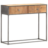 Vidaxl wandtafel 90x30x75 cm massief gerecycled hout