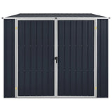 Vidaxl Garden Shed 195x198x159 cm verzinkter Stahl -Anthrazit