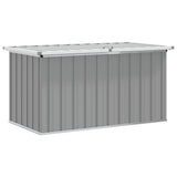 Vidaxl tuinbox 129x67x65 cm grijs
