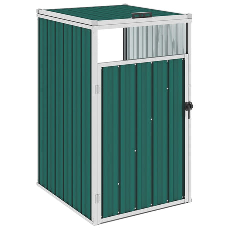 Vidaxx Abfallbehälter Aufbewahrung 72x81x121 cm Stahl grün