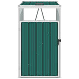 Vidaxx Abfallbehälter Aufbewahrung 72x81x121 cm Stahl grün