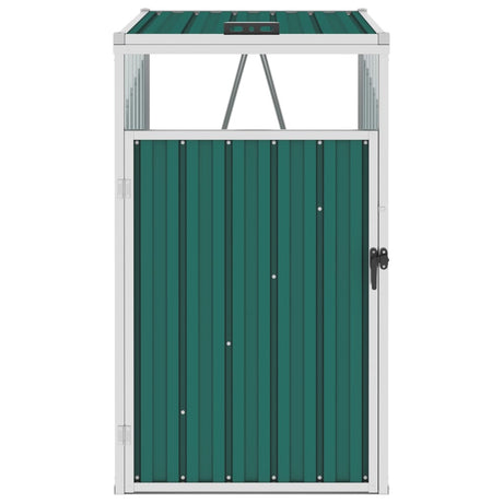 Vidaxx Abfallbehälter Aufbewahrung 72x81x121 cm Stahl grün