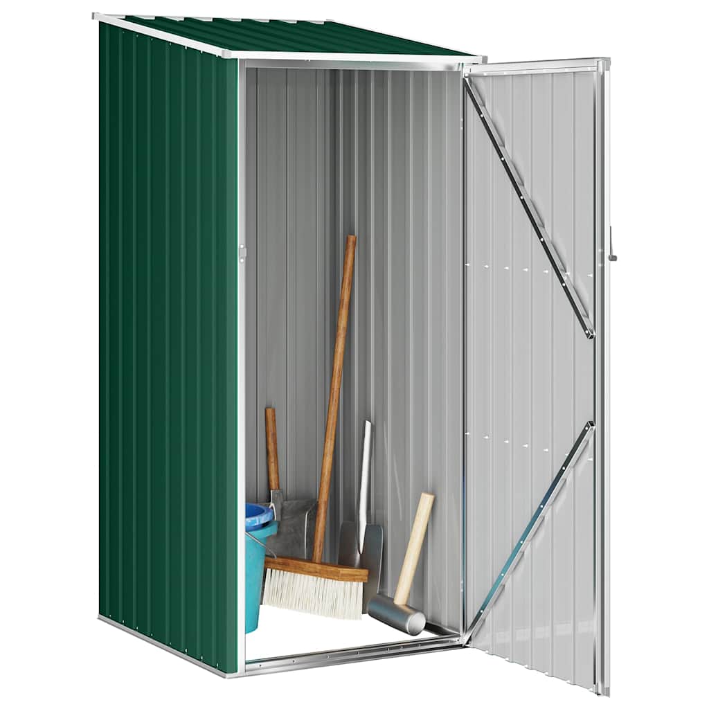 Vidaxl Garden Shed 87x98x159 cm verzinkter Stahlgrün