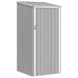 Vidaxl Garden Shed 87x98x159 cm verzinkter Stahl grau