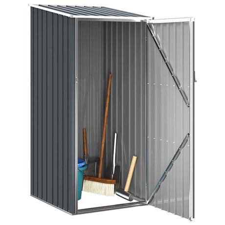 Vidaxl Garden Shed 87x98x159 cm verzinkter Stahl -Anthrazit