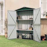 Vidaxl Garden Shed 116x45x175 cm verzinkter Stahlgrün