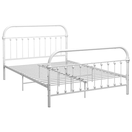 Vidaxl bedframe metaal wit 140x200 cm