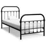 Vidaxl bedframe metaal zwart 100x200 cm